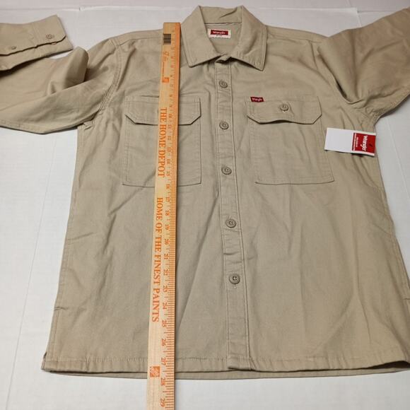 Wrangler Jacket Overshirt Outdoor Work Shacket Size S Beige - Picture 7 of 9